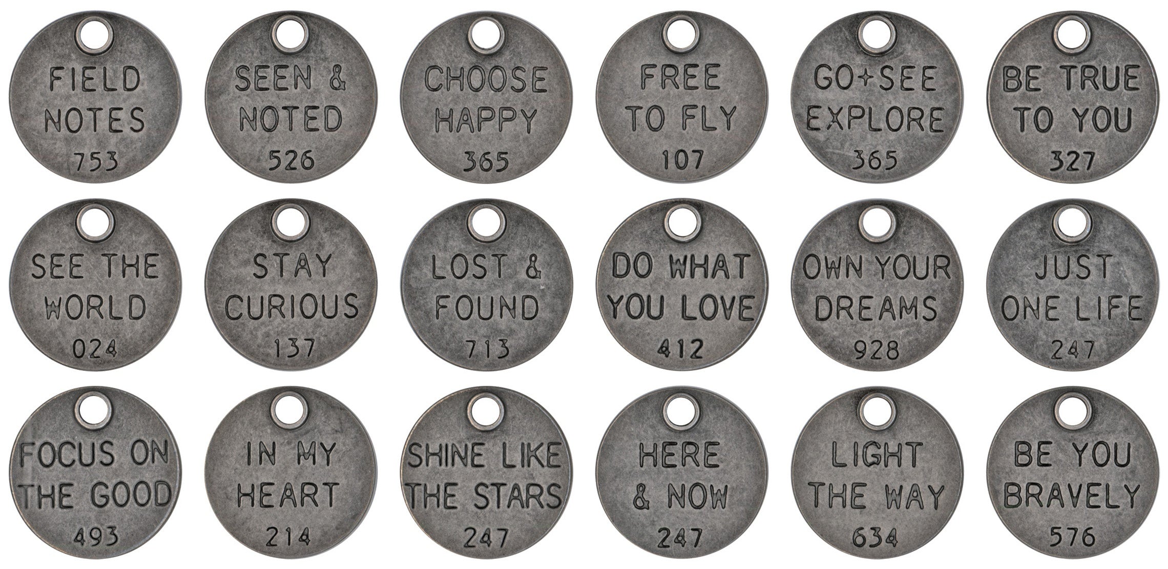 Idea-Ology Metal Adornments 18/Pkg Thought Tokens