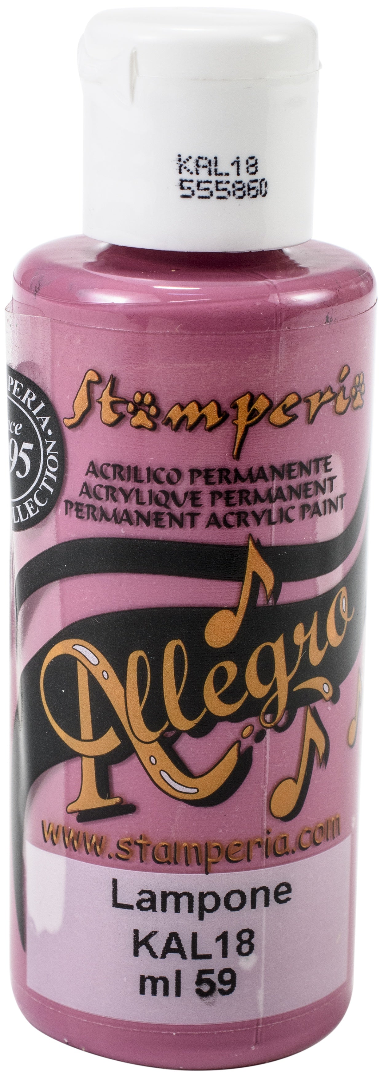 Stamperia Allegro Paint 59ml Raspberry