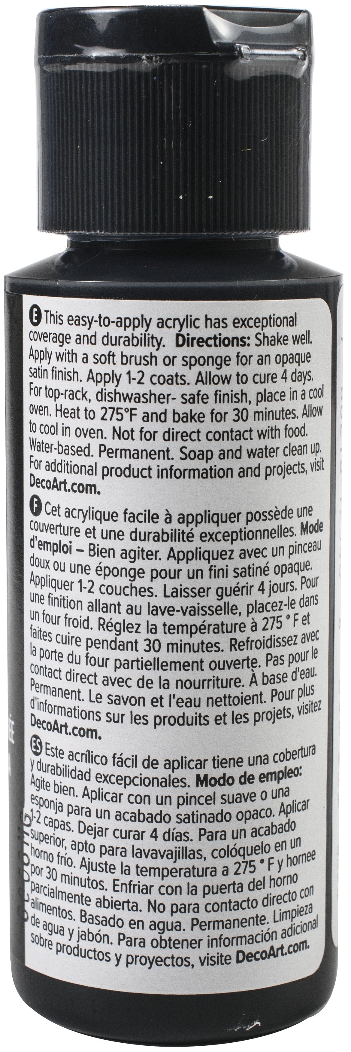 DecoArt Glass Paint 2oz-Black