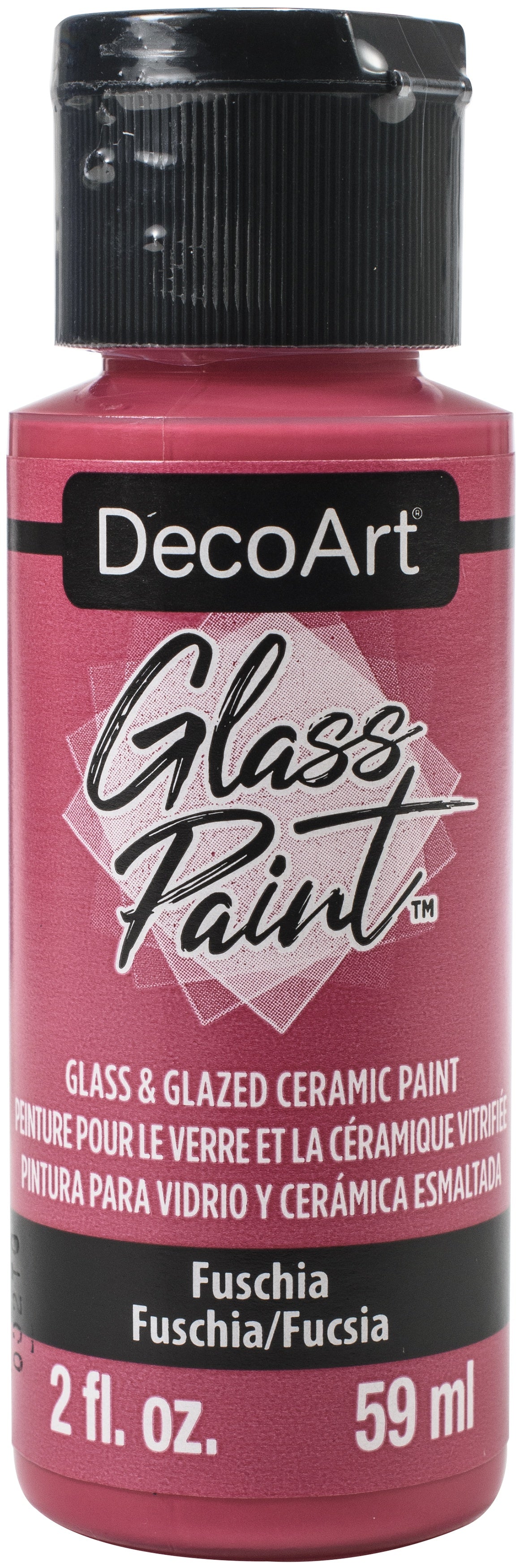 DecoArt Glass Paint 2oz-Fuchsia