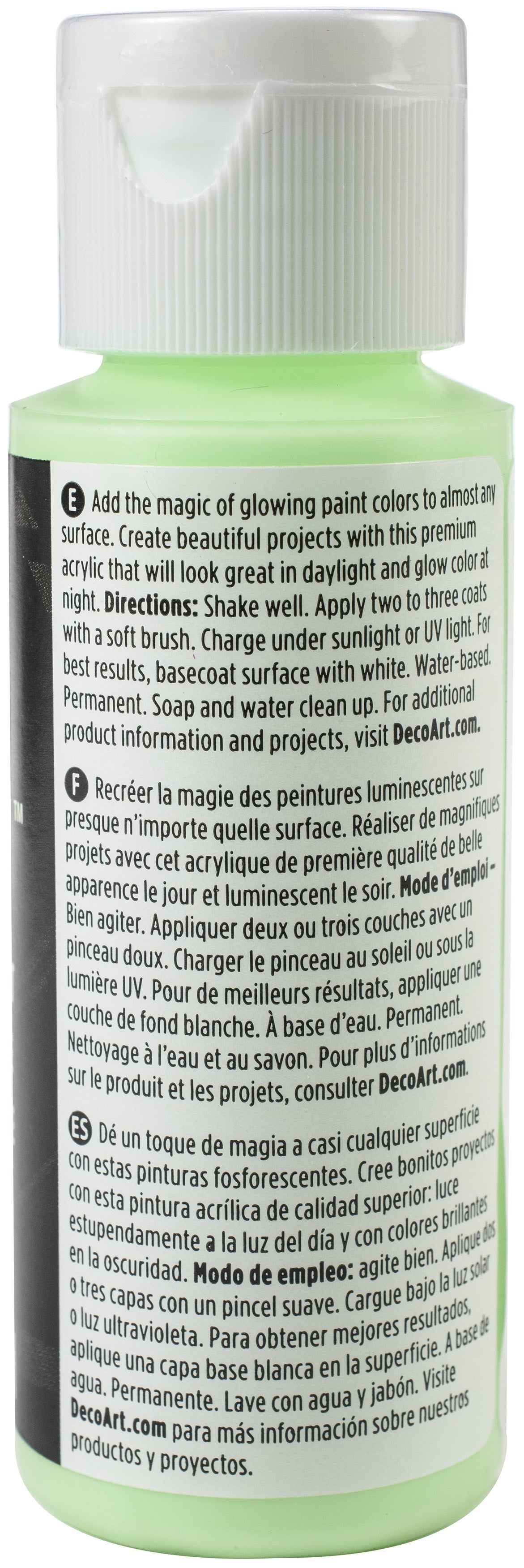 Americana Glow In The Dark Paint 2oz-Green