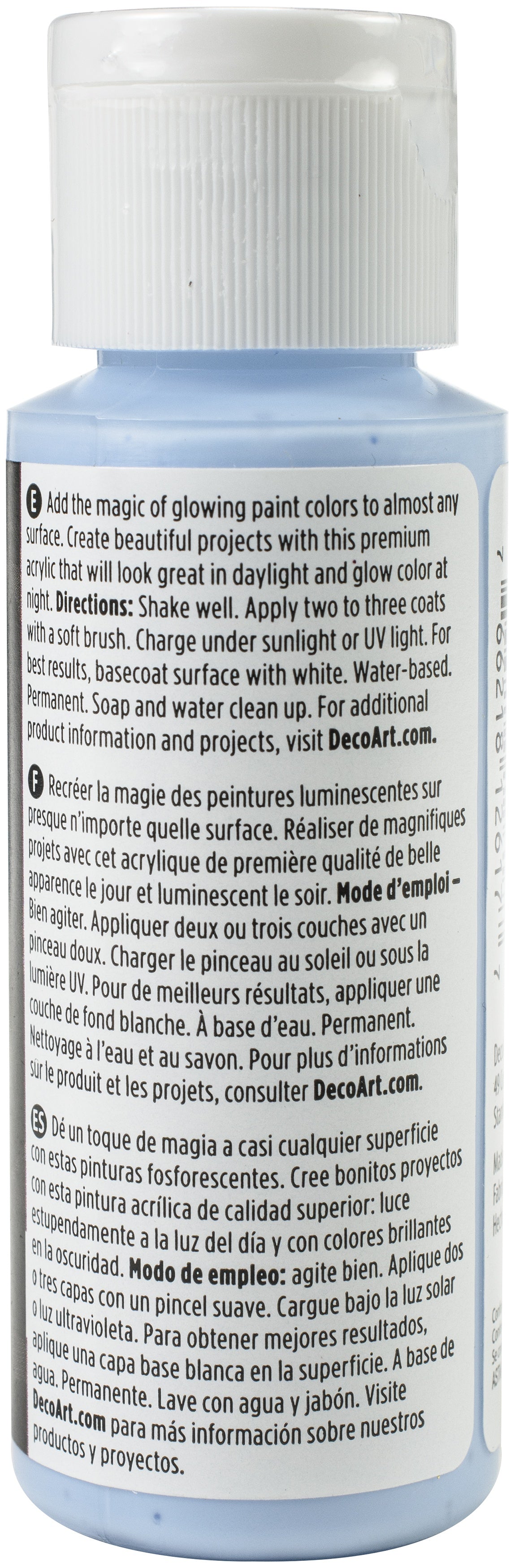 Americana Glow In The Dark Paint 2oz-Blue