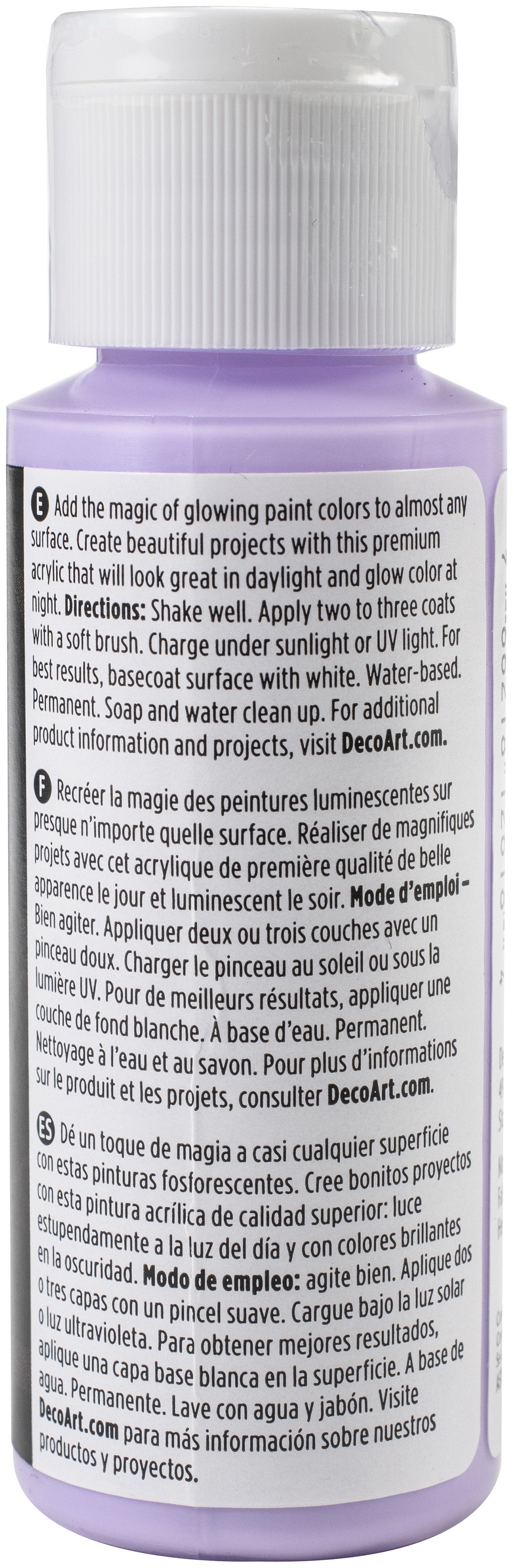 Americana Glow In The Dark Paint 2oz-Purple