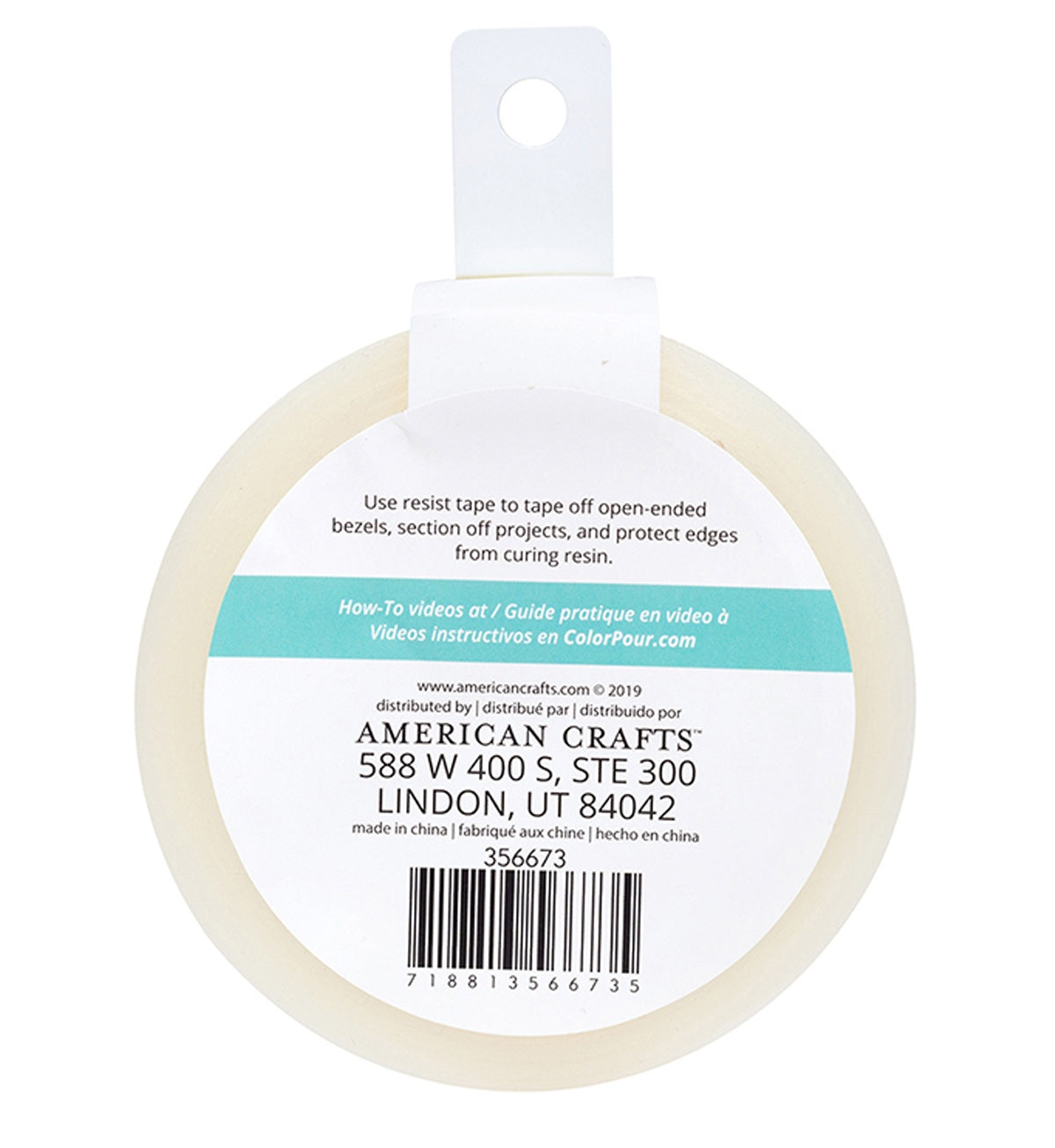 American Crafts Color Pour Resin Resist Tape 50yd  