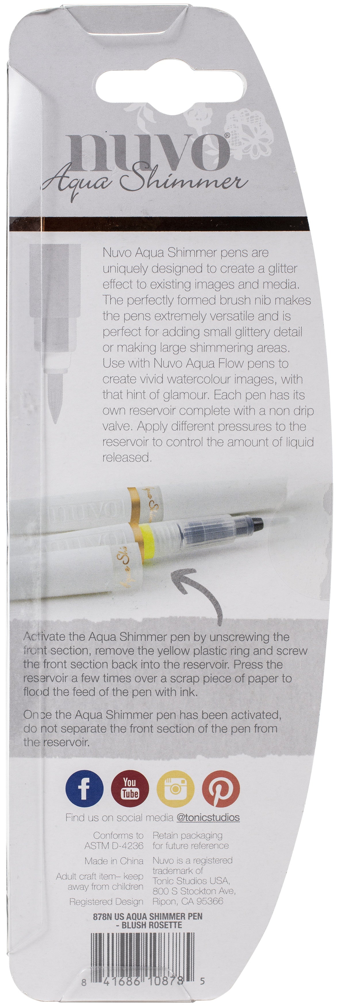 Nuvo Aqua Shimmer Pen Blush Rosette