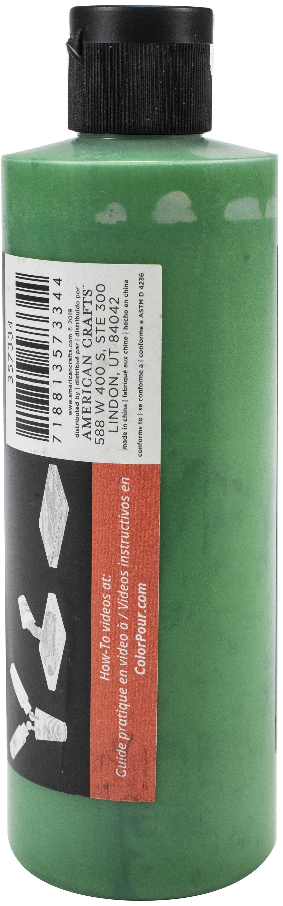 American Crafts Color Pour Magic Pre-Mixed Paint 8oz Forest