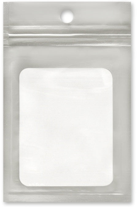 Zip-Lock Laminated Pouches W/Window 3.125"X4.875" 10/Pkg Silver