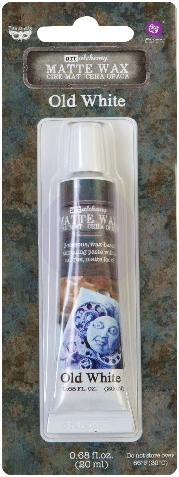 Finnabair Art Alchemy Matte Wax .68 Fluid Ounce Old White