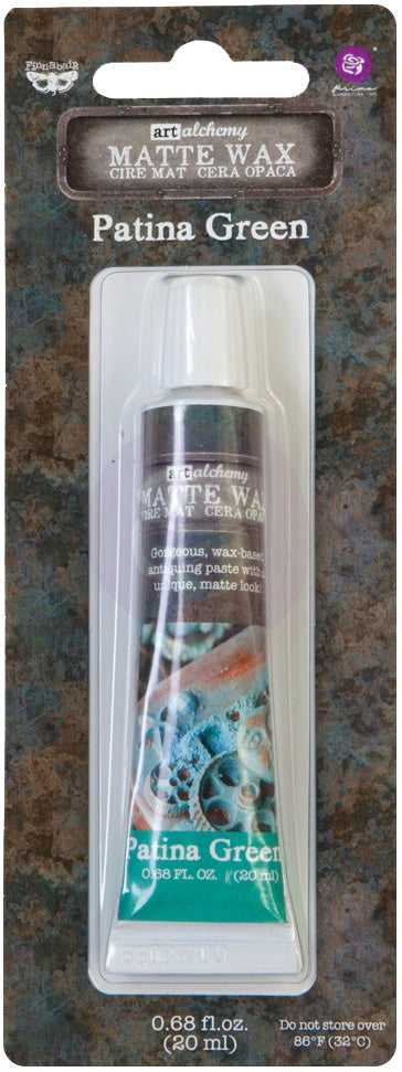Finnabair Art Alchemy Matte Wax .68 Fluid Ounce Patina Green