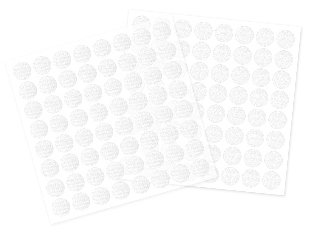 MultiCraft 3D Dual-Adhesive Hook & Loop Dots White Round, 3/8", 64/Pkg