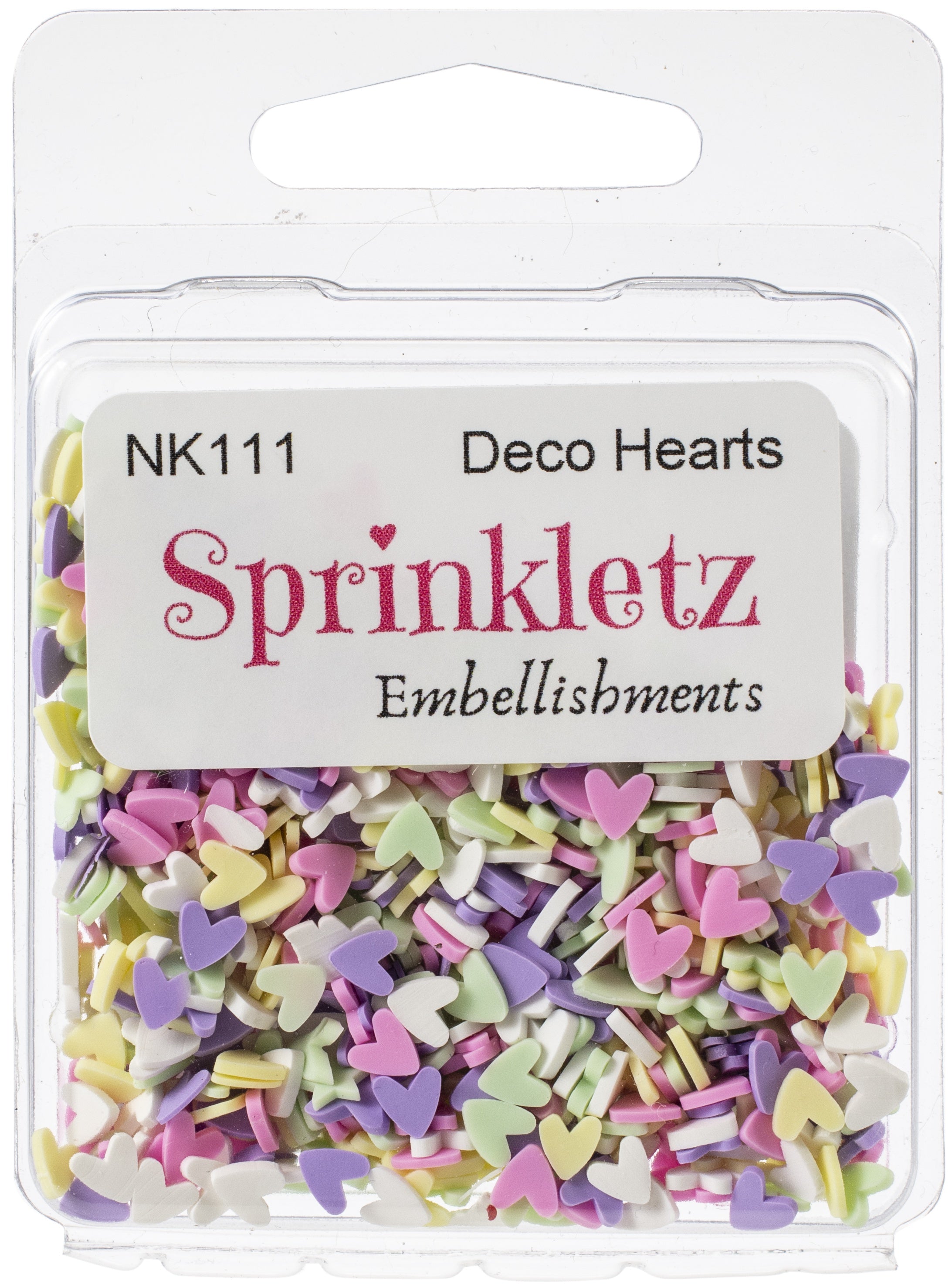 Buttons Galore Sprinkletz Embellishments 12g Deco Hearts