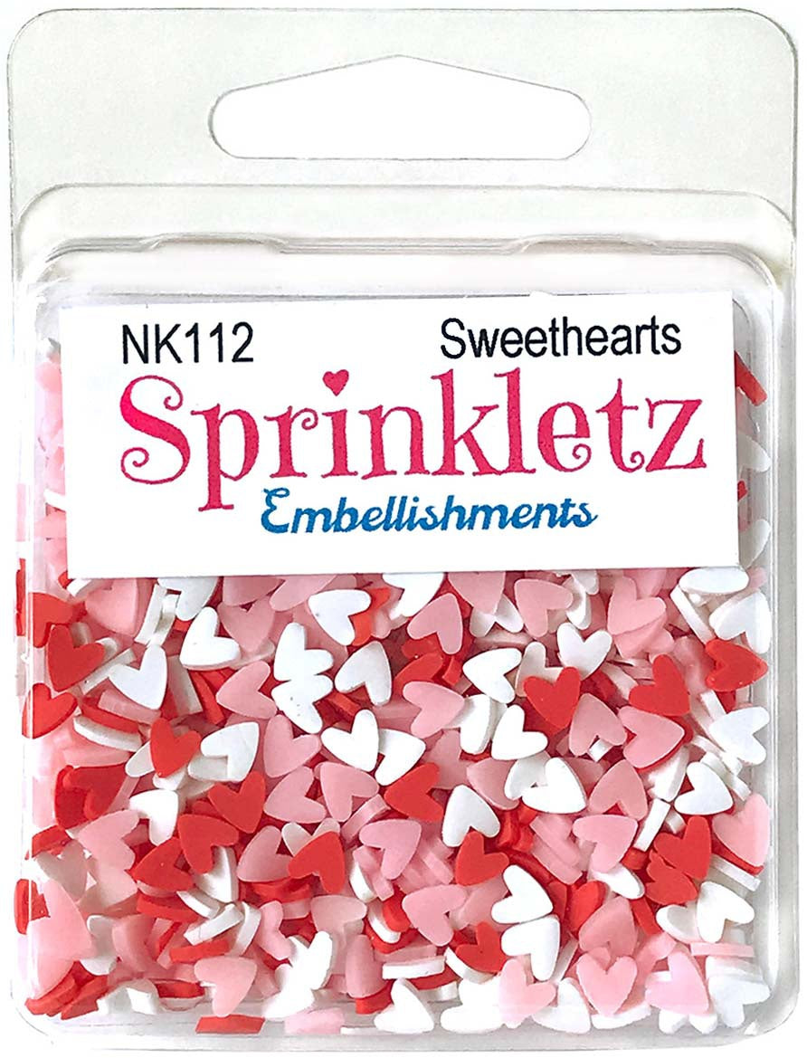 Buttons Galore Sprinkletz Embellishments 12g Sweethearts