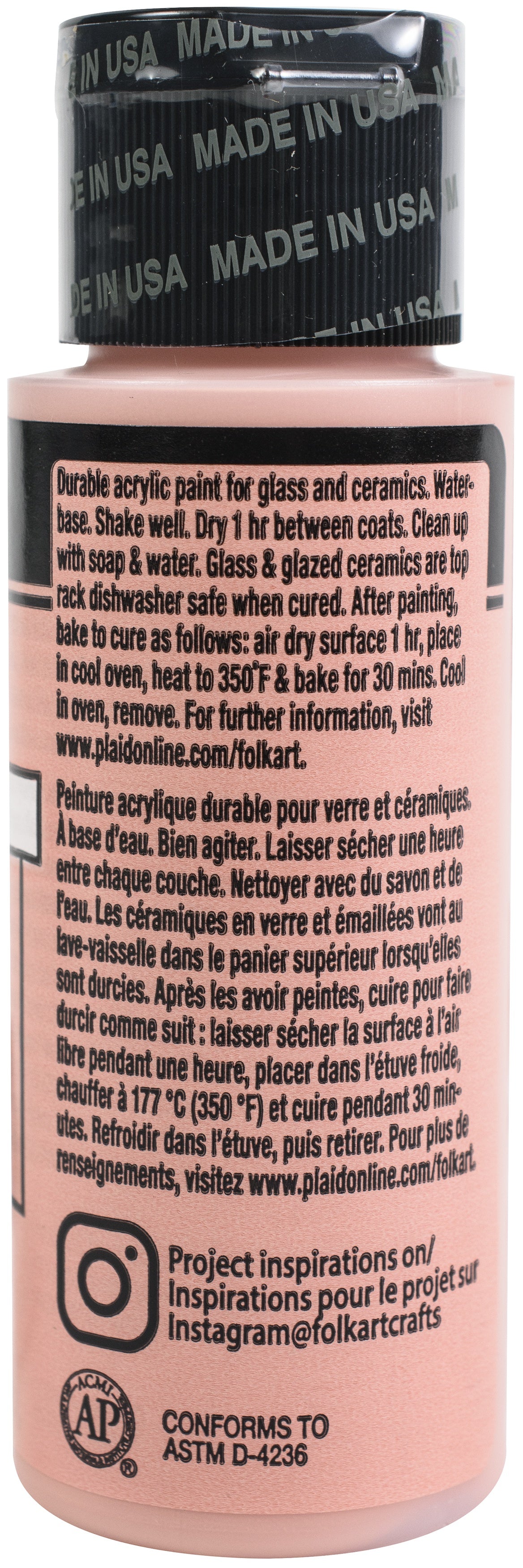FolkArt Enamel Paint 2oz Coral Reef
