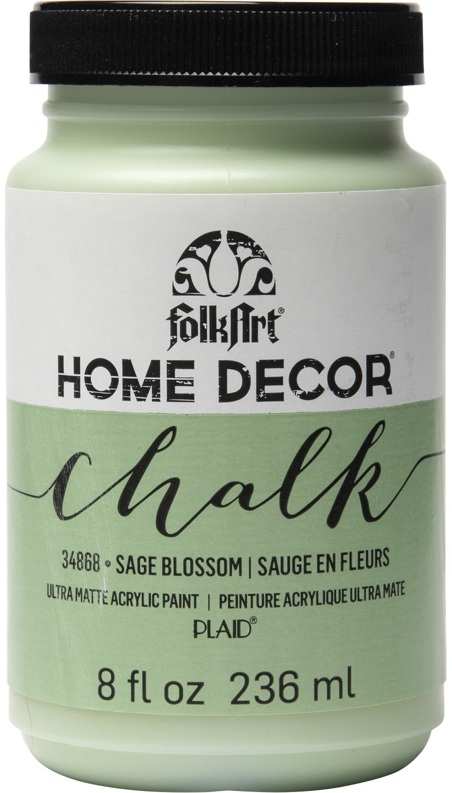 FolkArt Home Decor Chalk Paint 8oz Sage Blossom