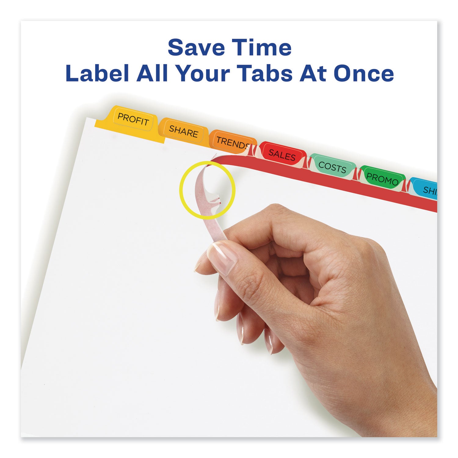 Avery® Index Maker Print & Apply Clear Label Dividers w/Color Tabs, 8-Tab, Letter