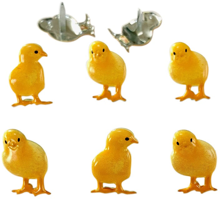 Eyelet Outlet Shape Brads 12/Pkg Chick