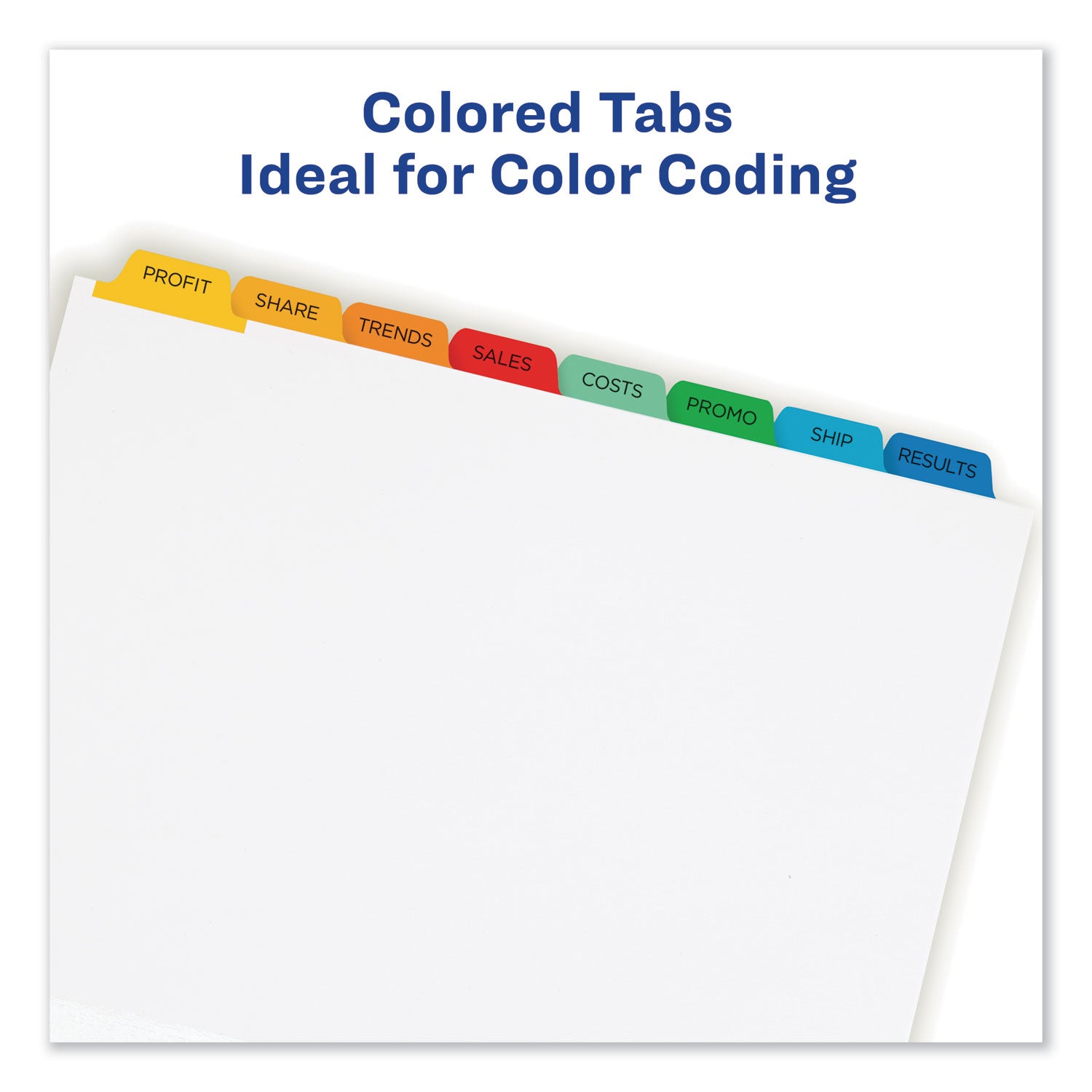 Avery® Index Maker Print & Apply Clear Label Dividers w/Color Tabs, 8-Tab, Letter