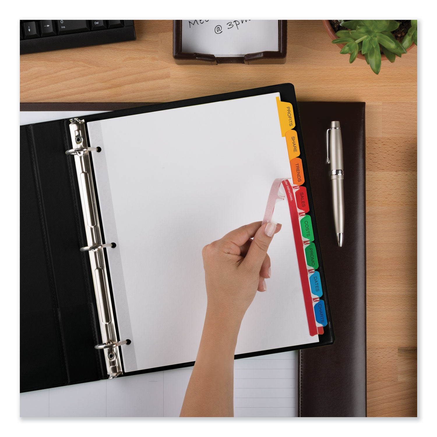 Avery® Index Maker Print & Apply Clear Label Dividers w/Color Tabs, 8-Tab, Letter