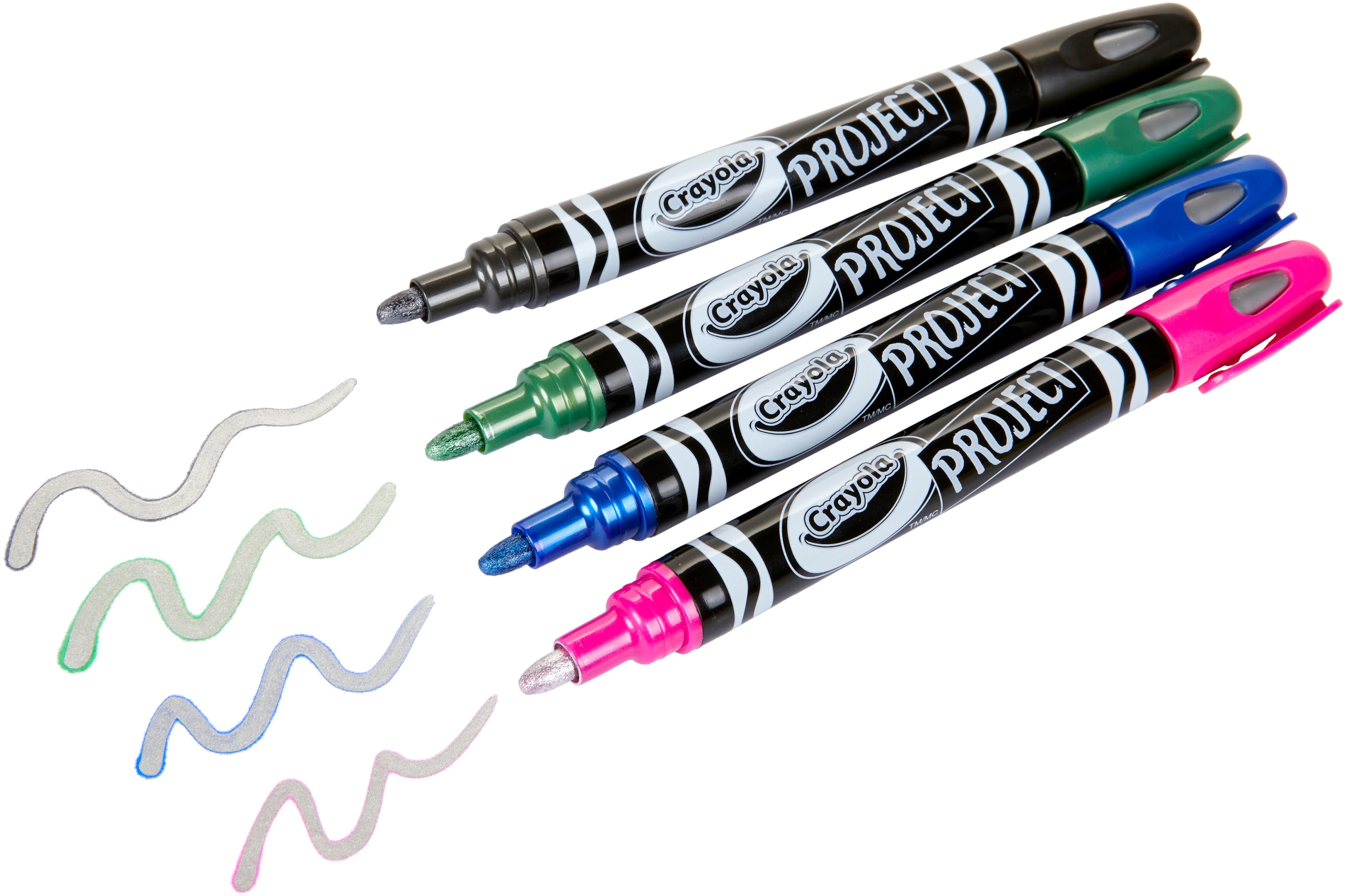 Crayola Project Outline Markers 4/Pkg Metallic Colors