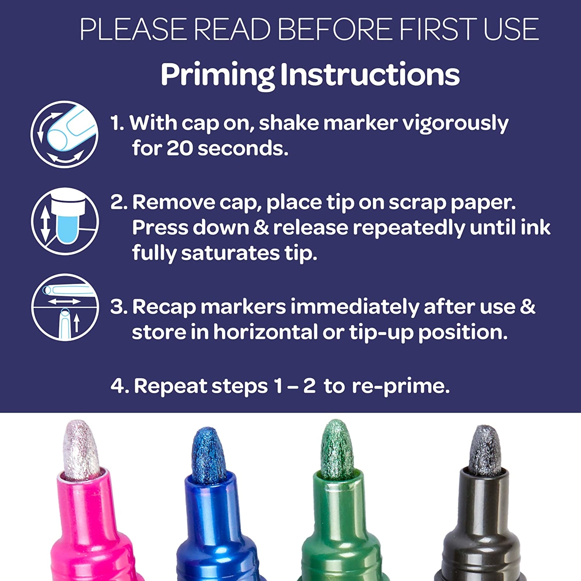 Crayola Project Outline Markers 4/Pkg Metallic Colors