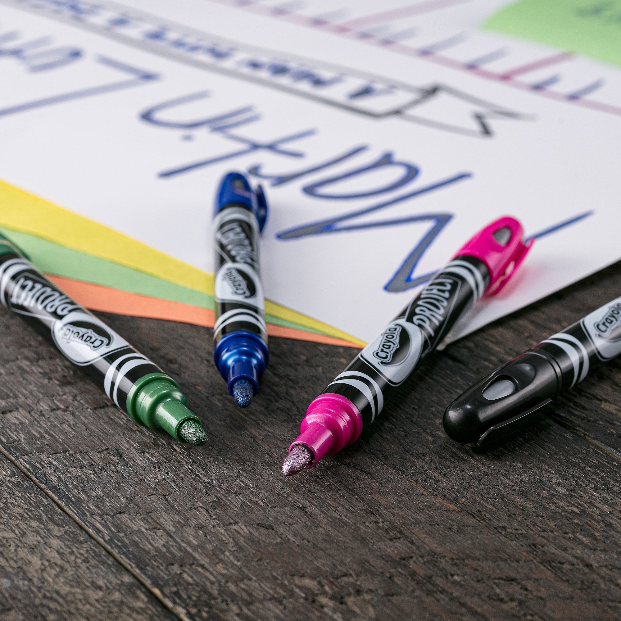 Crayola Project Outline Markers 4/Pkg Metallic Colors