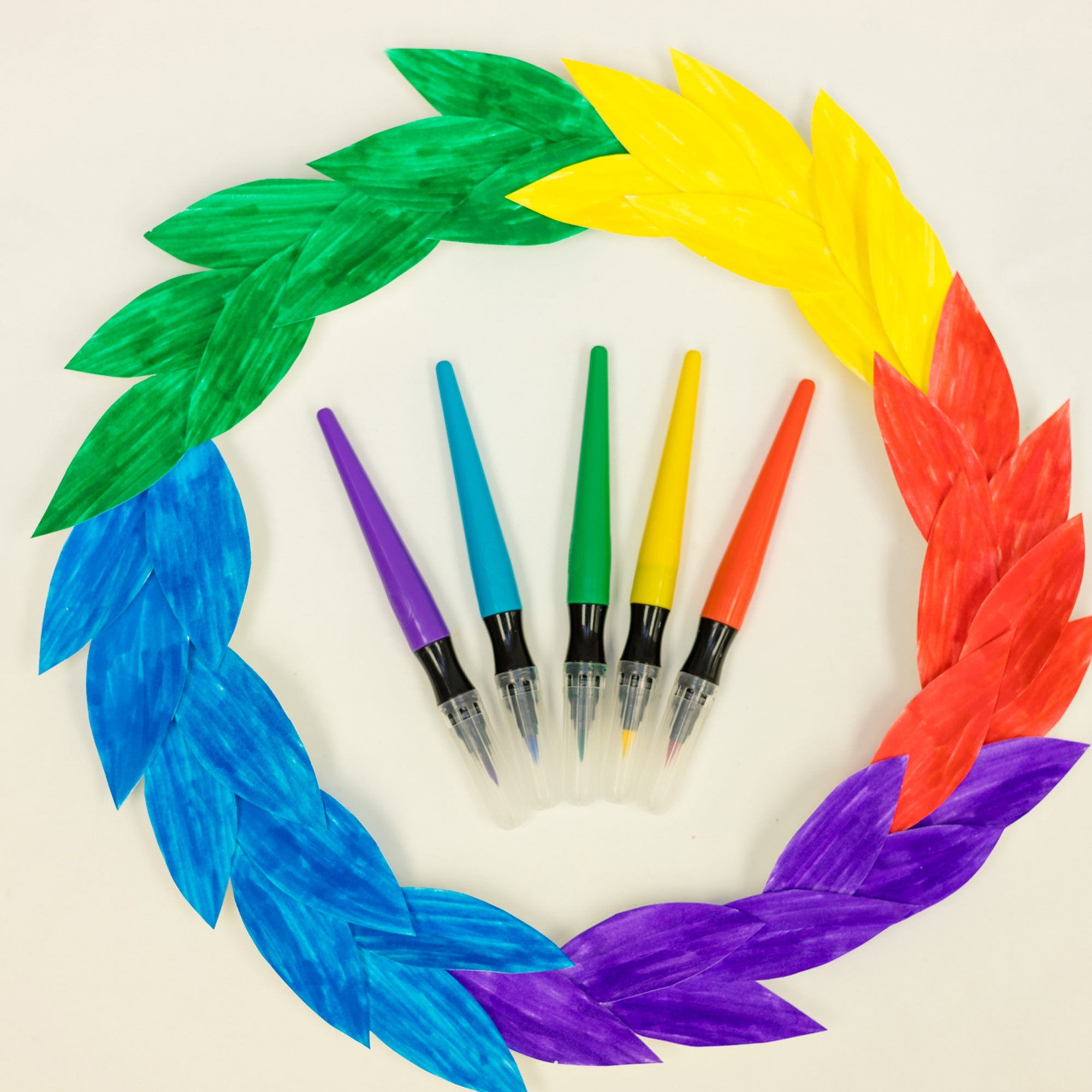 Crayola Project Paintbrush Pens 5/Pkg Assorted Colors