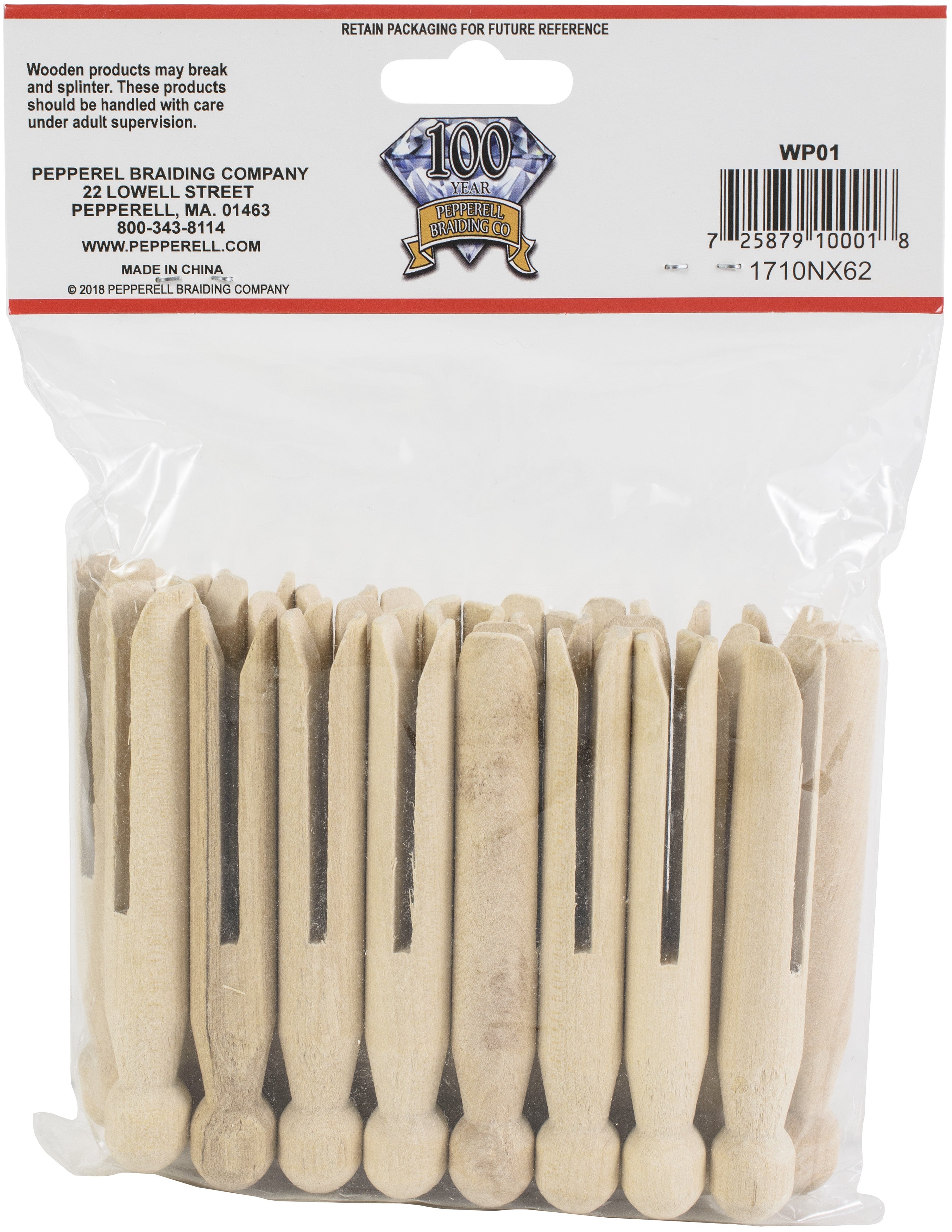 Doll Pins 3-3/4"X1/2" 25/Pkg 