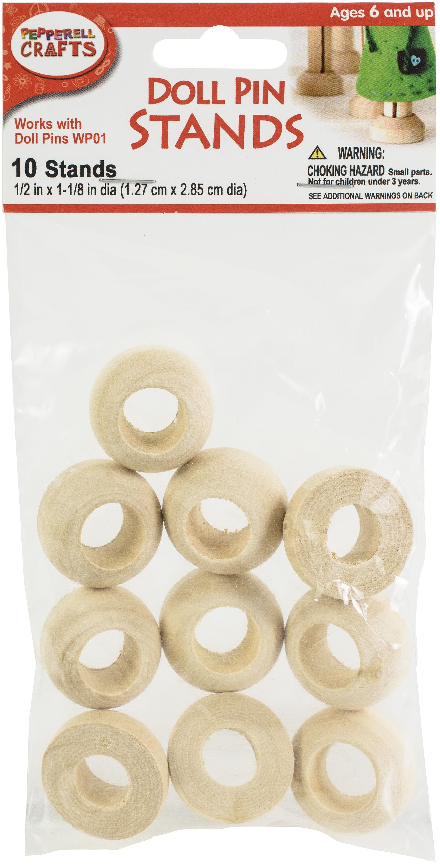 Doll Pin Stands 1/2"X 1-1/8" 10/Pkg 