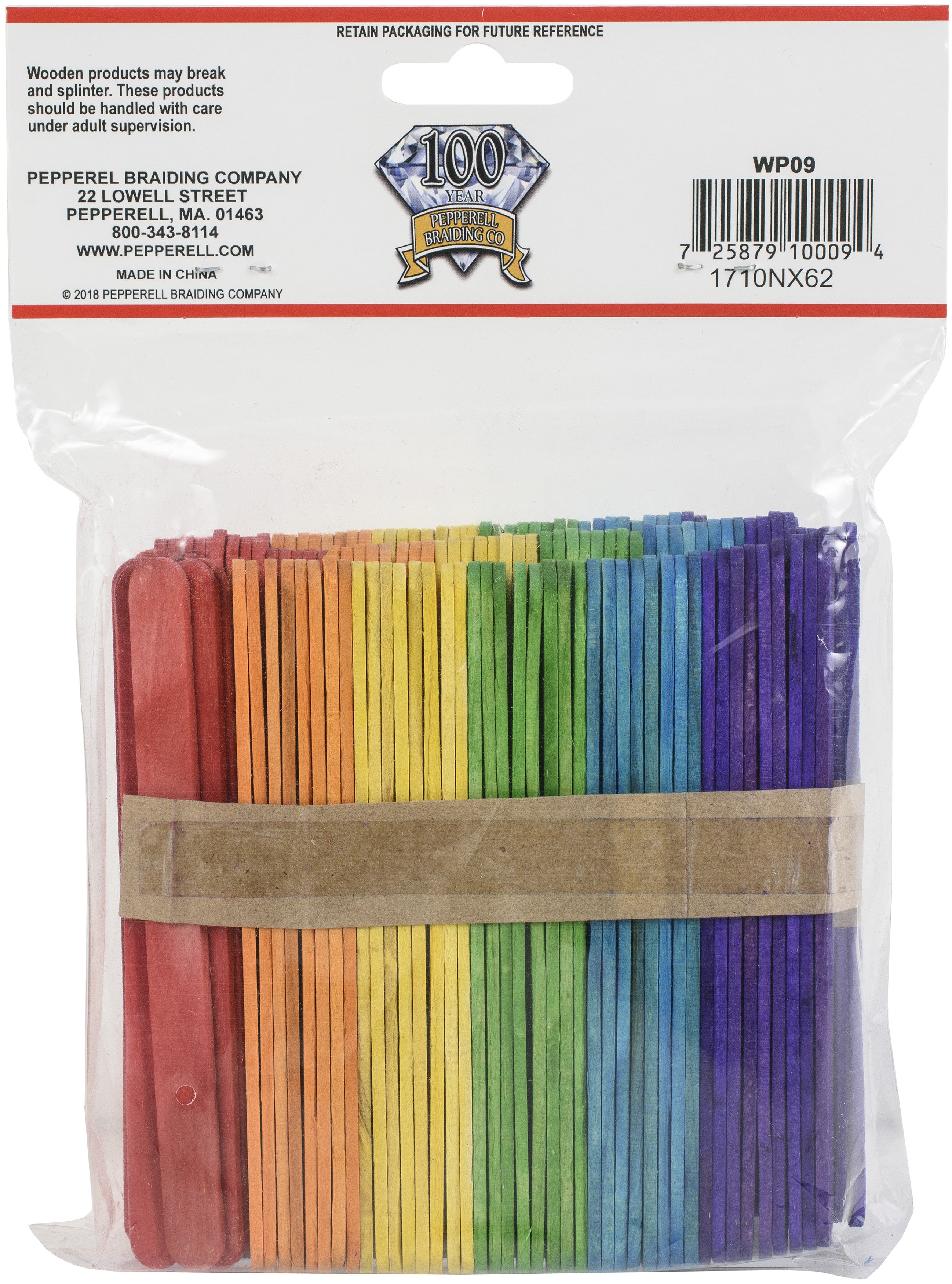 Craft Sticks 4-1/2"X3/8" 150/Pkg Colorful