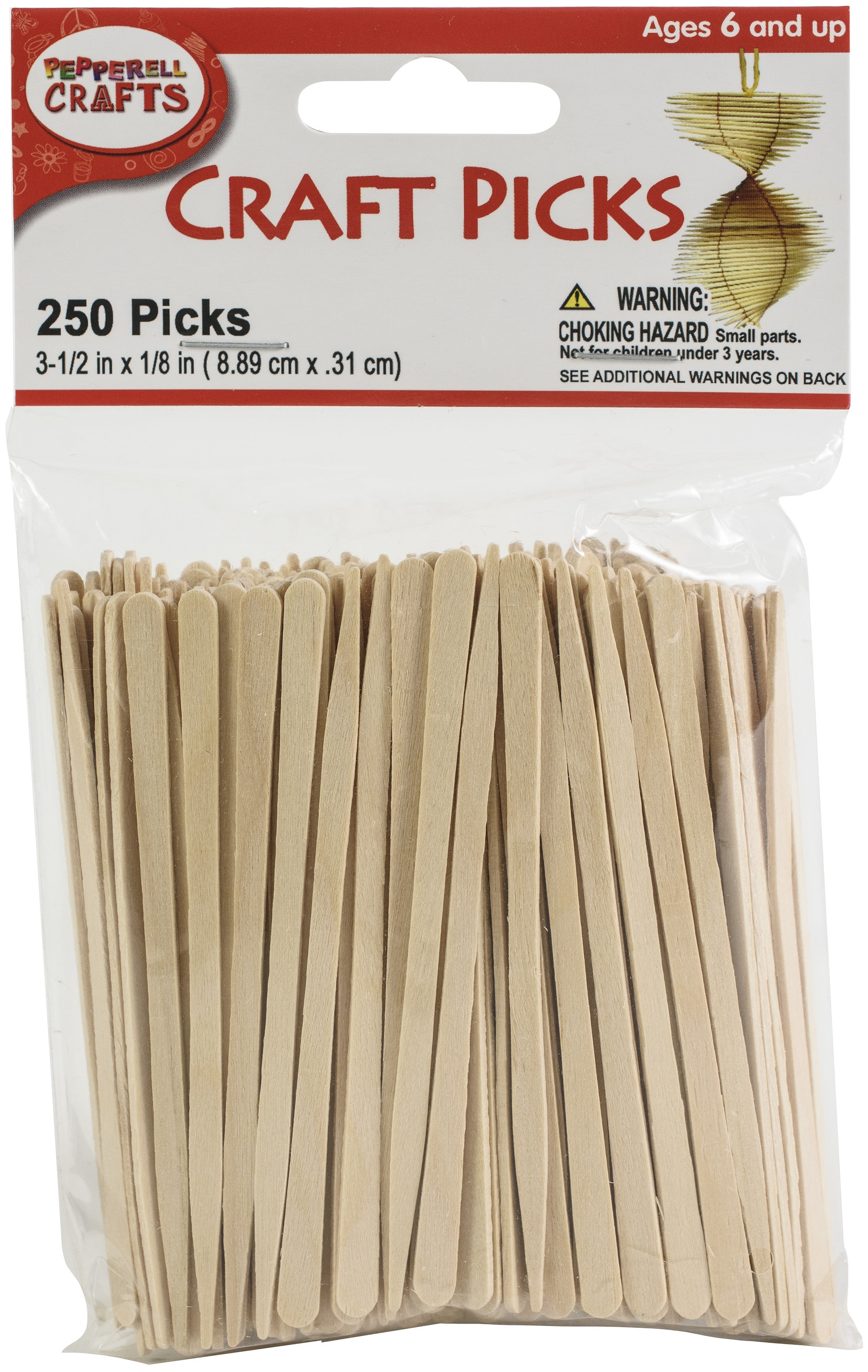 Craft Picks 3-1/2"X1/8" 250/Pkg 
