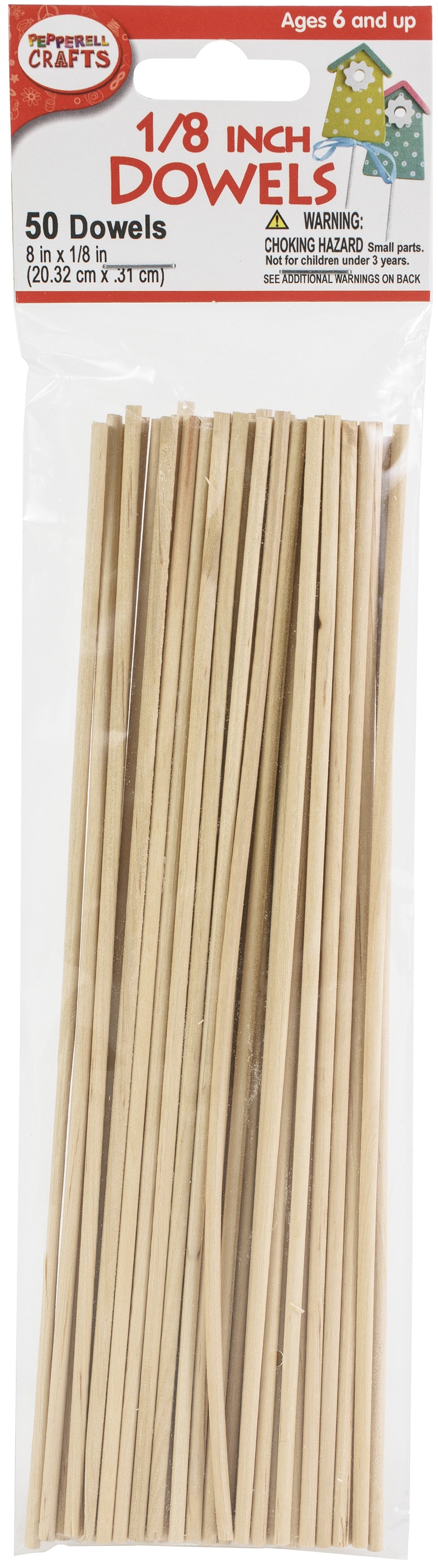 Dowels 1/8"X8" 50/Pkg 