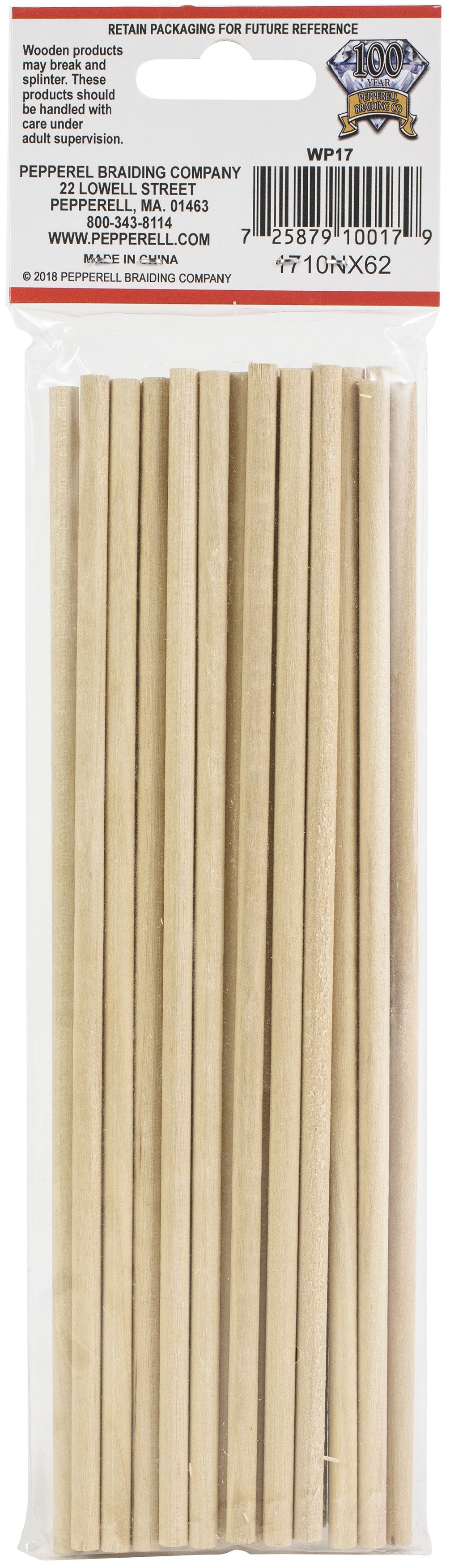 Dowels 3/16"X8" 25/Pkg 