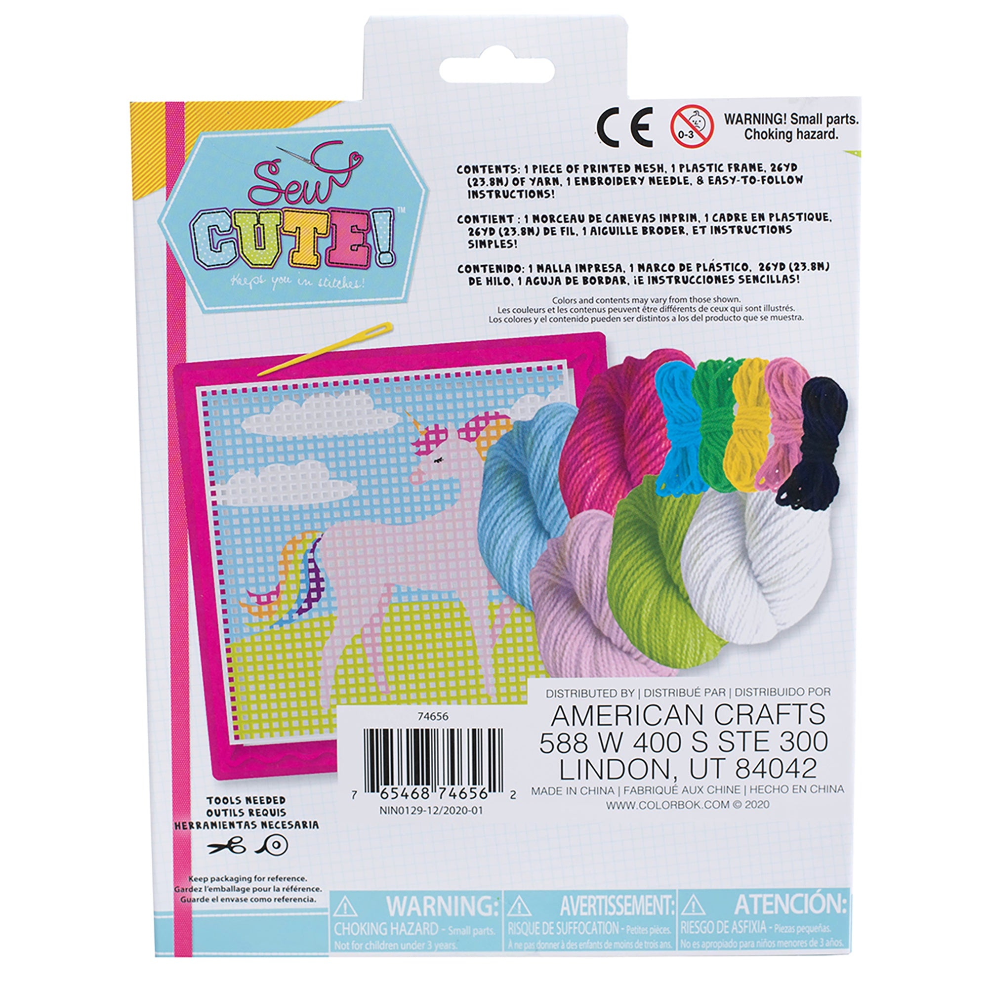 Sew Cute! Needlepoint Kit Unicorn