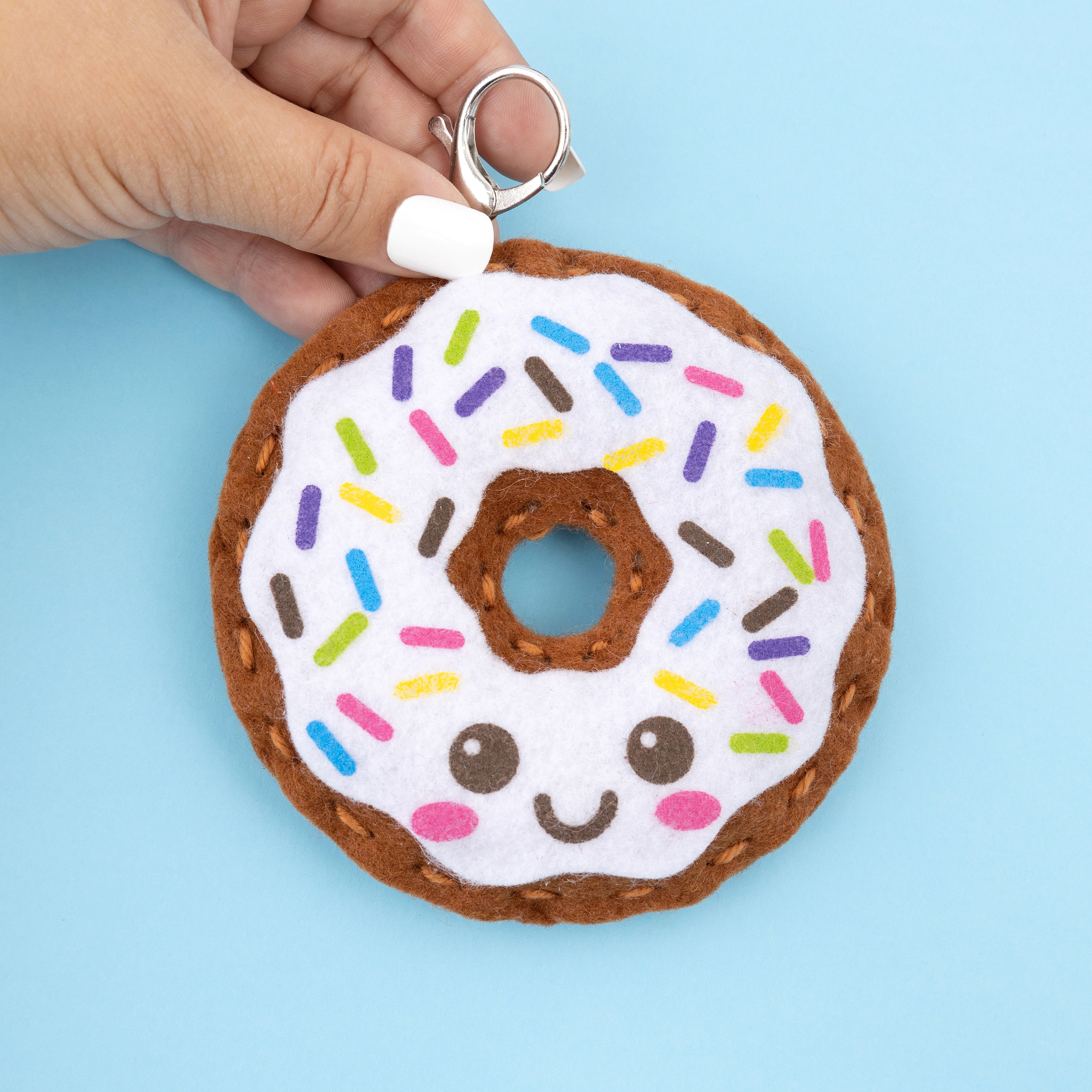 Sew Cute! Felt Backpack Clip Kit Donut