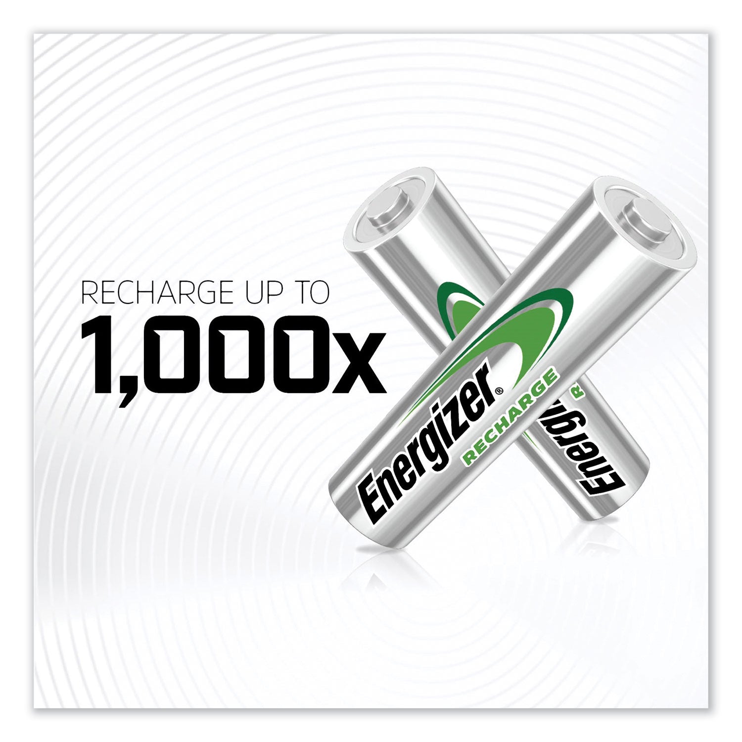 Energizer® NiMH Rechargeable Batteries, AA, 4 Batteries/Pack