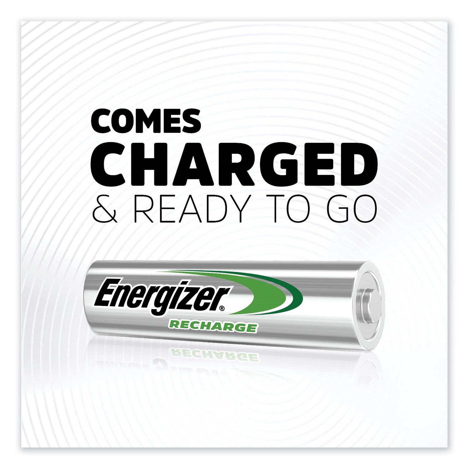 Energizer® NiMH Rechargeable Batteries, AA, 4 Batteries/Pack