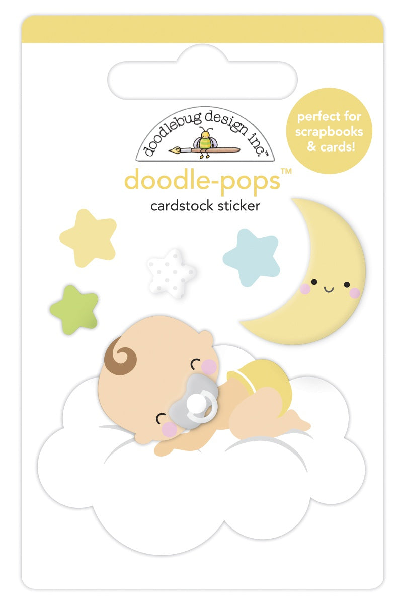 Doodlebug Doodle-Pops 3D Stickers Cloud Nine, Bundle Of Joy