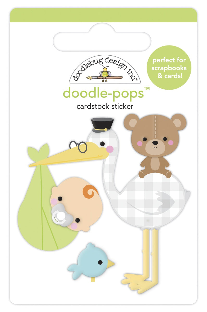 Doodlebug Doodle-Pops 3D Stickers Special Delivery