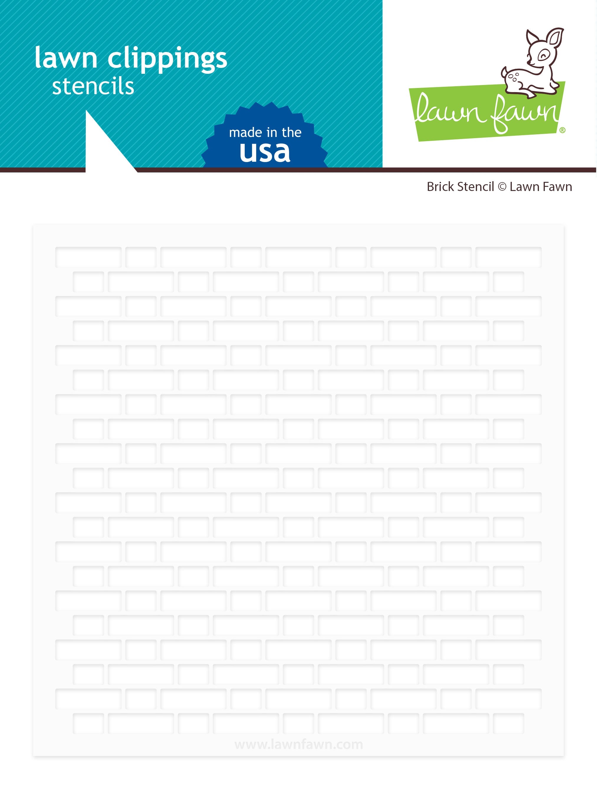 Lawn Clippings Stencils Brick