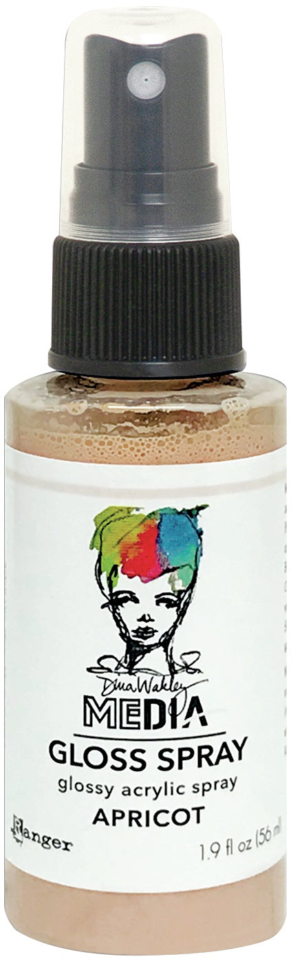Dina Wakley Media Gloss Sprays 2oz Apricot