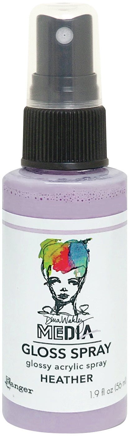 Dina Wakley Media Gloss Sprays 2oz Heather