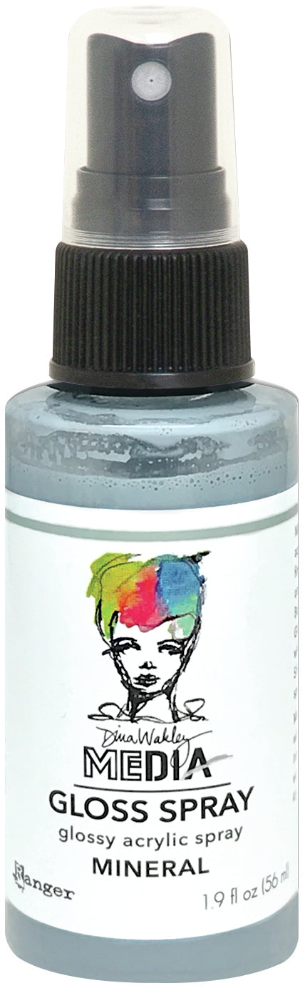 Dina Wakley Media Gloss Sprays 2oz Mineral