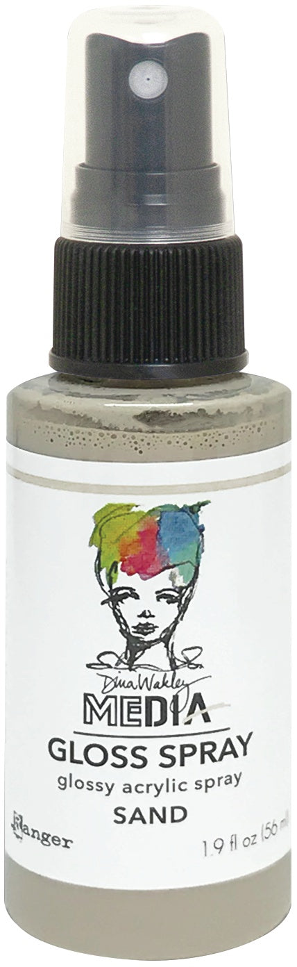 Dina Wakley Media Gloss Sprays 2oz Sand
