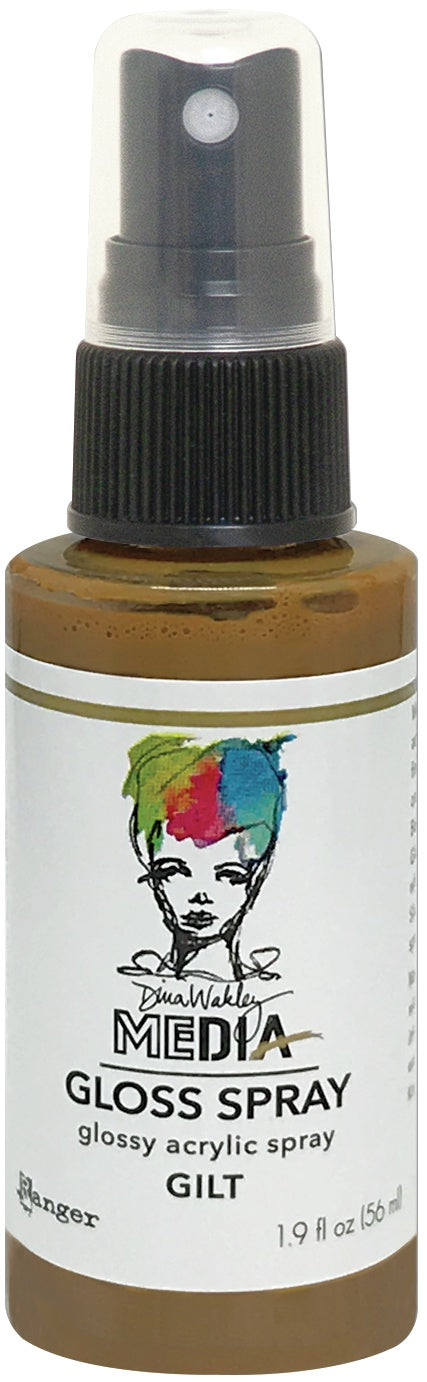 Dina Wakley Media Gloss Sprays 2oz Gilt
