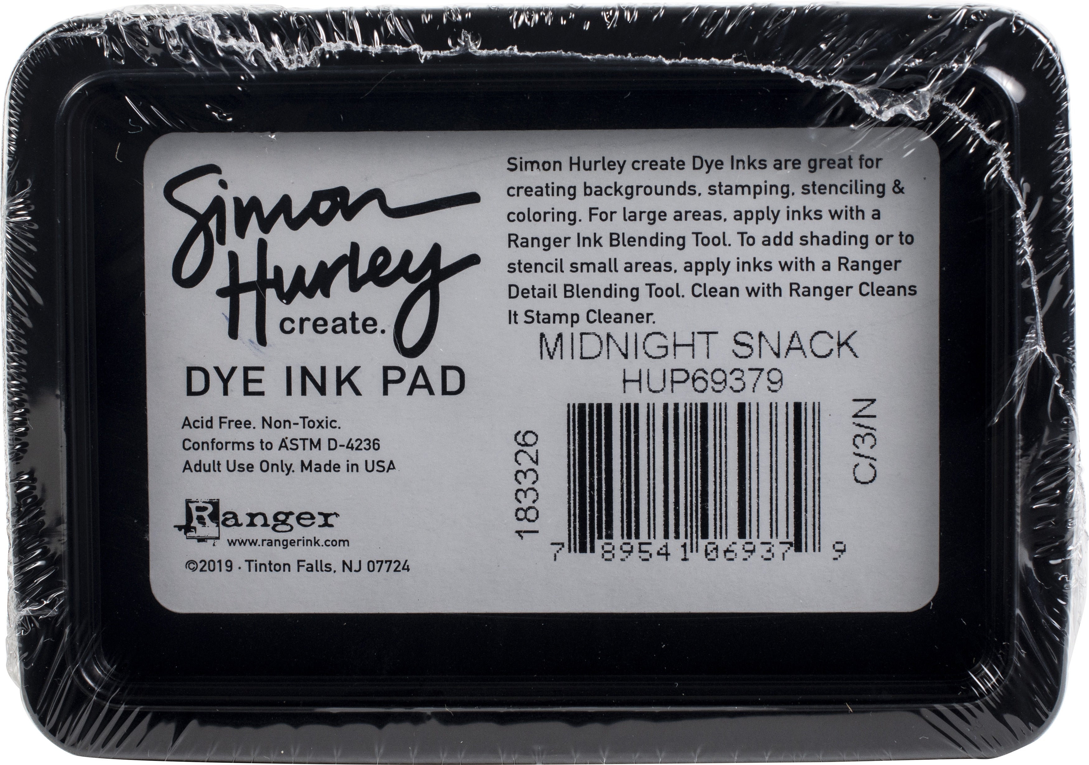 Simon Hurley create. Dye Ink Pad Midnight Snack