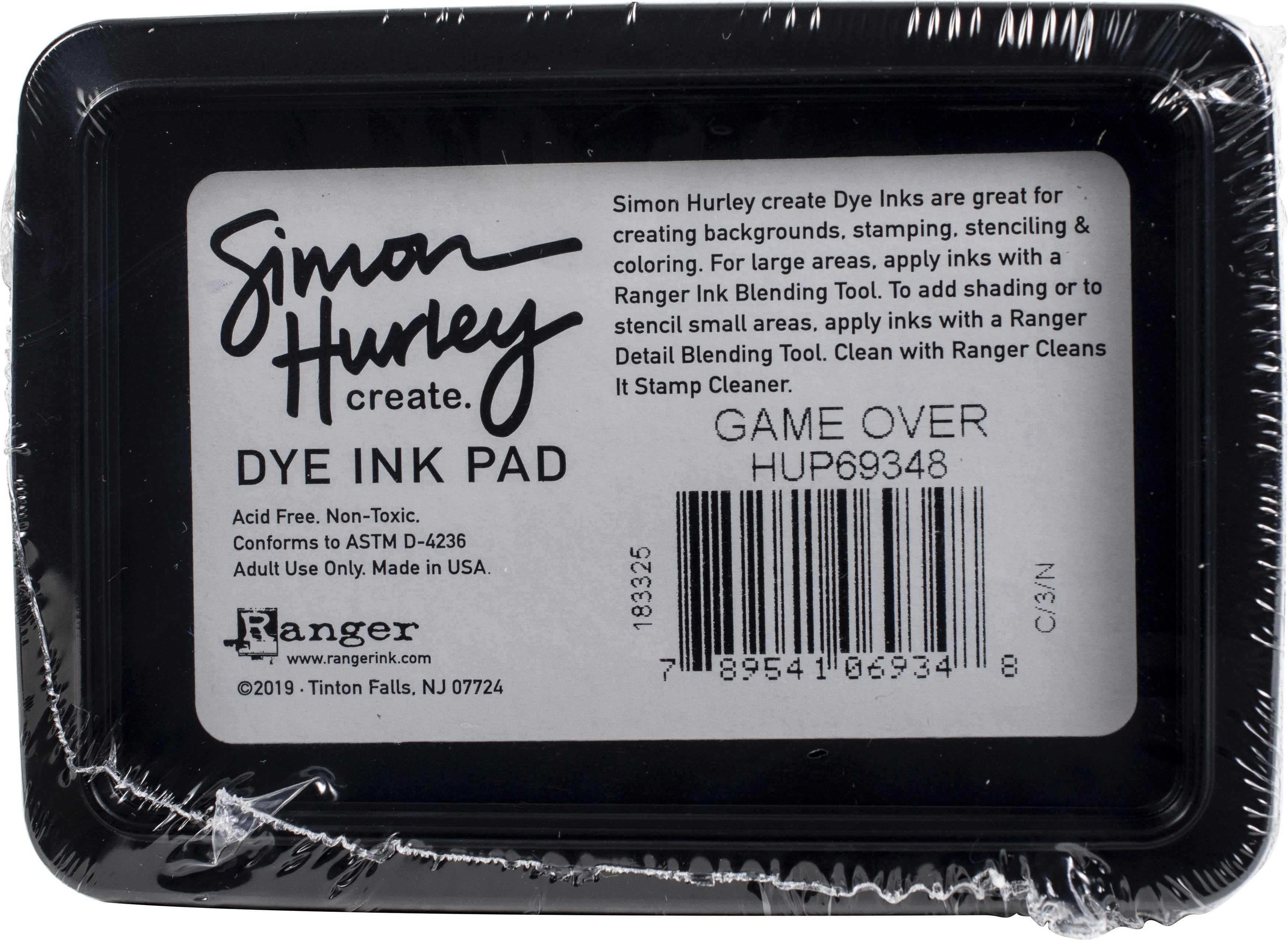 Simon Hurley create. Dye Ink Pad Game Over