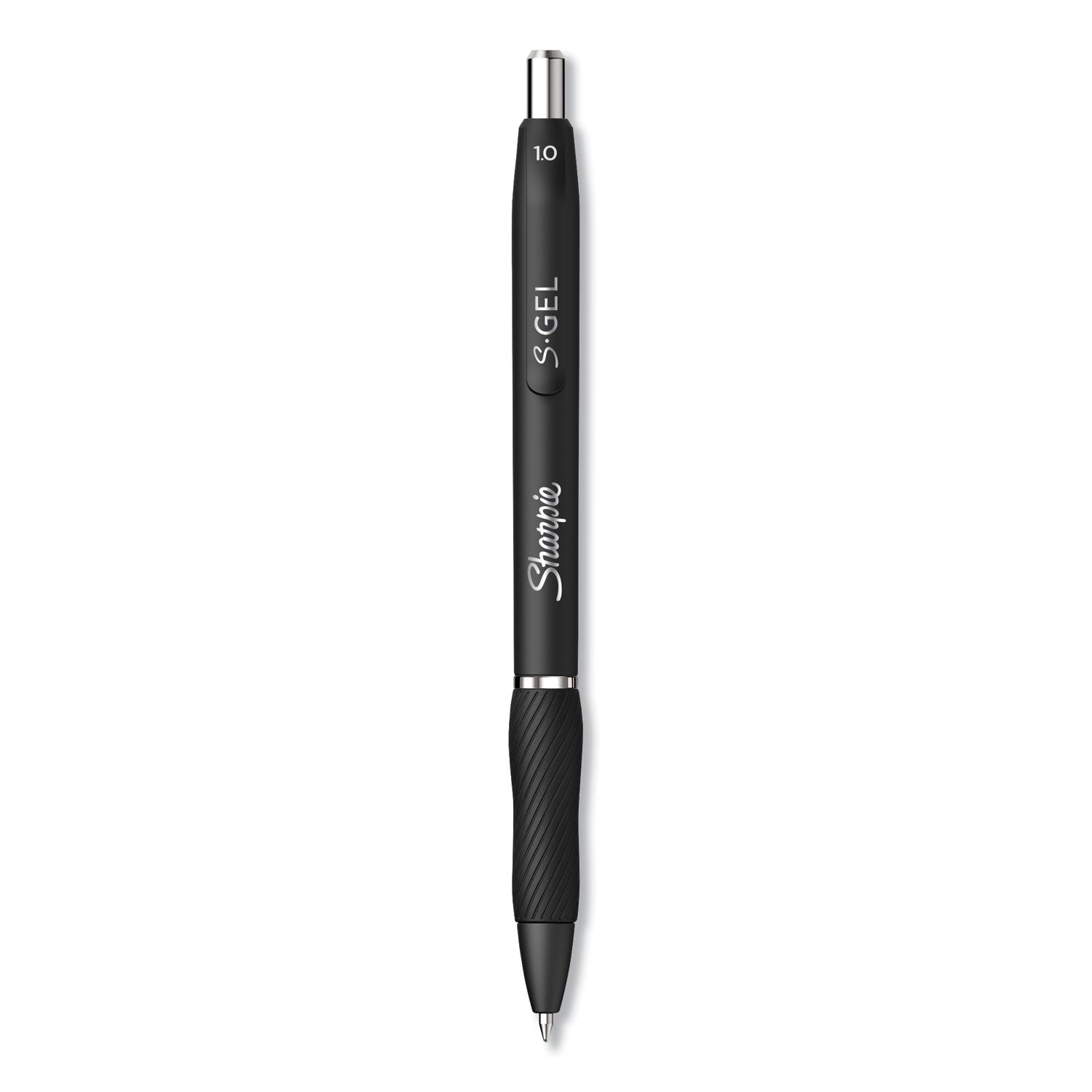 Sharpie® S Gel Pen, Bold 1 mm, Black Ink, Black Barrel, Dozen