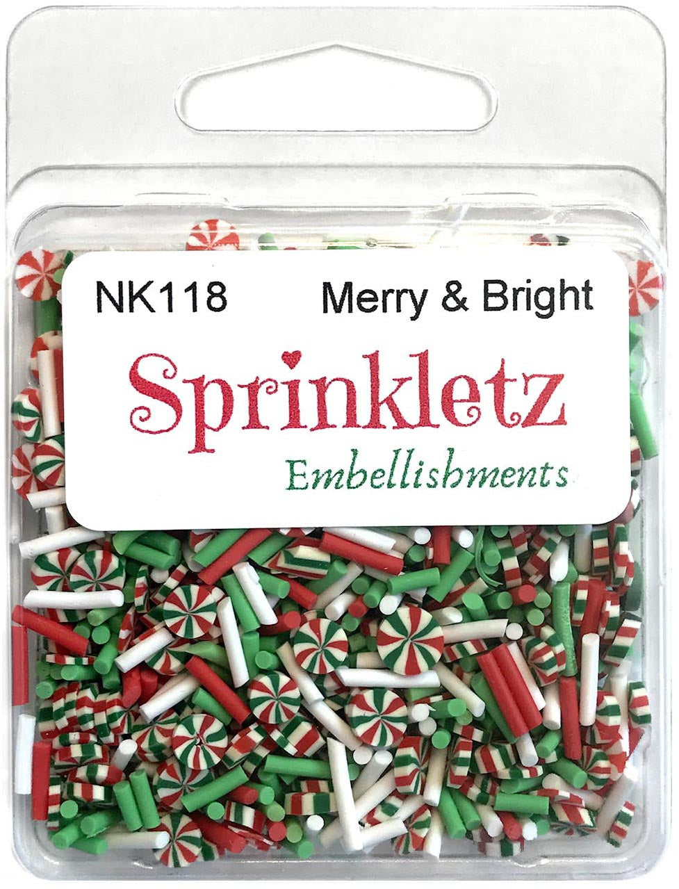 Buttons Galore Sprinkletz Embellishments 12g Merry & Bright