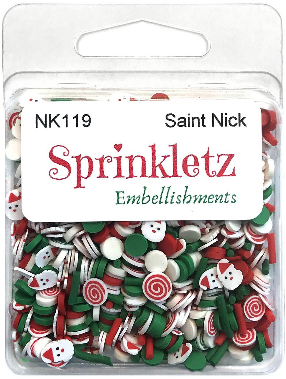 Buttons Galore Sprinkletz Embellishments 12g Saint Nick