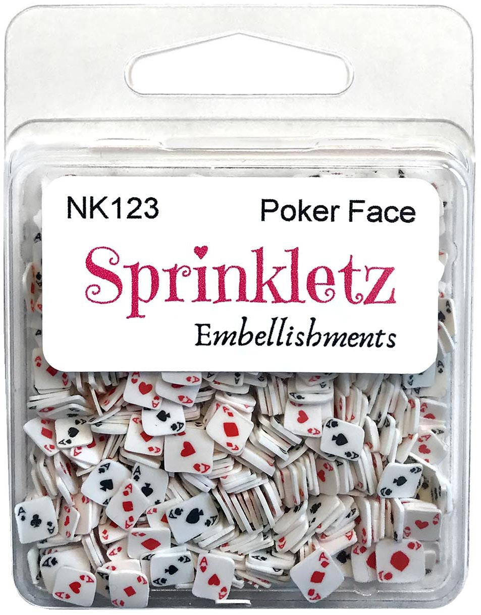 Buttons Galore Sprinkletz Embellishments 12g Poker Face
